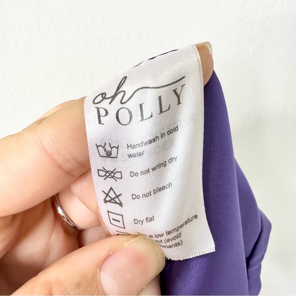 Oh Polly purple satin bustier dress - Picture 11 of 12